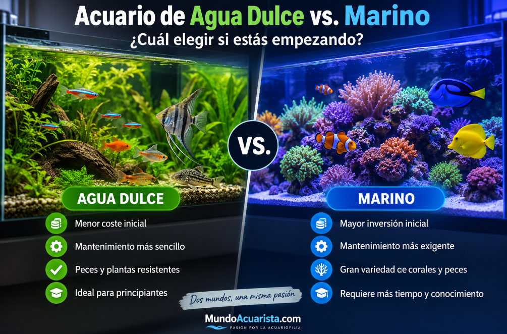 Acuario agua dulce o marino