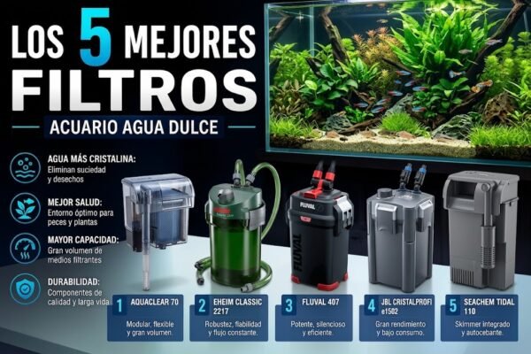 5 mejores filtros acuario