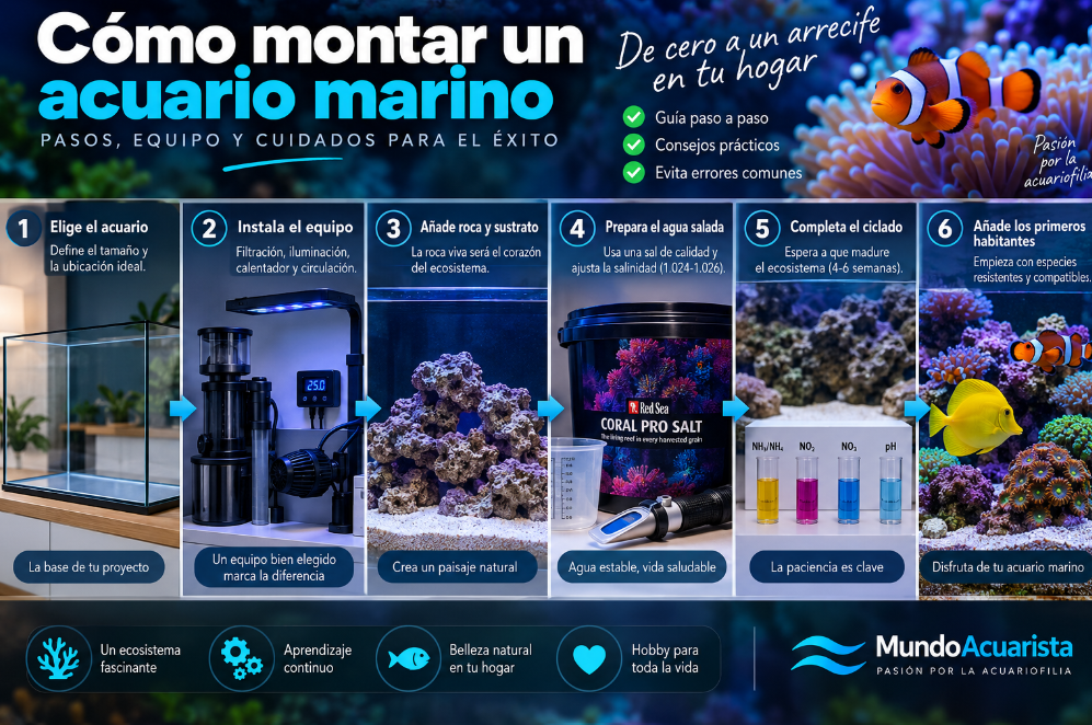 Cómo montar un acuario marino
