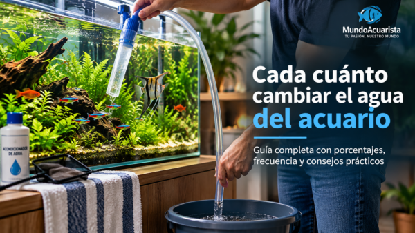 Cada cuánto cambiar el agua del acuario y qué cantidad