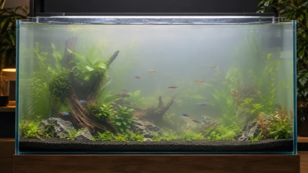 Agua turbia en el acuario: causas y cómo aclararla paso a paso