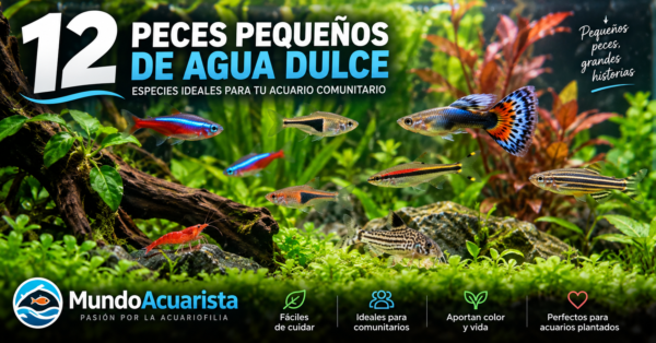 Peces pequeños de agua dulce: 12 especies ideales para acuarios