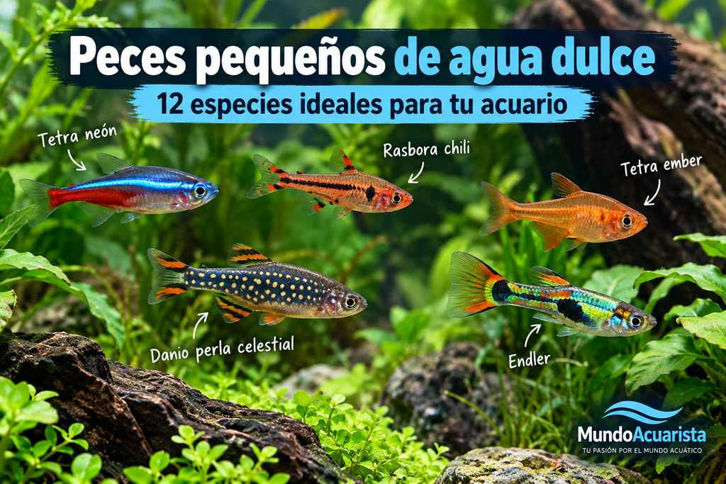 Peces pequeños de agua dulce