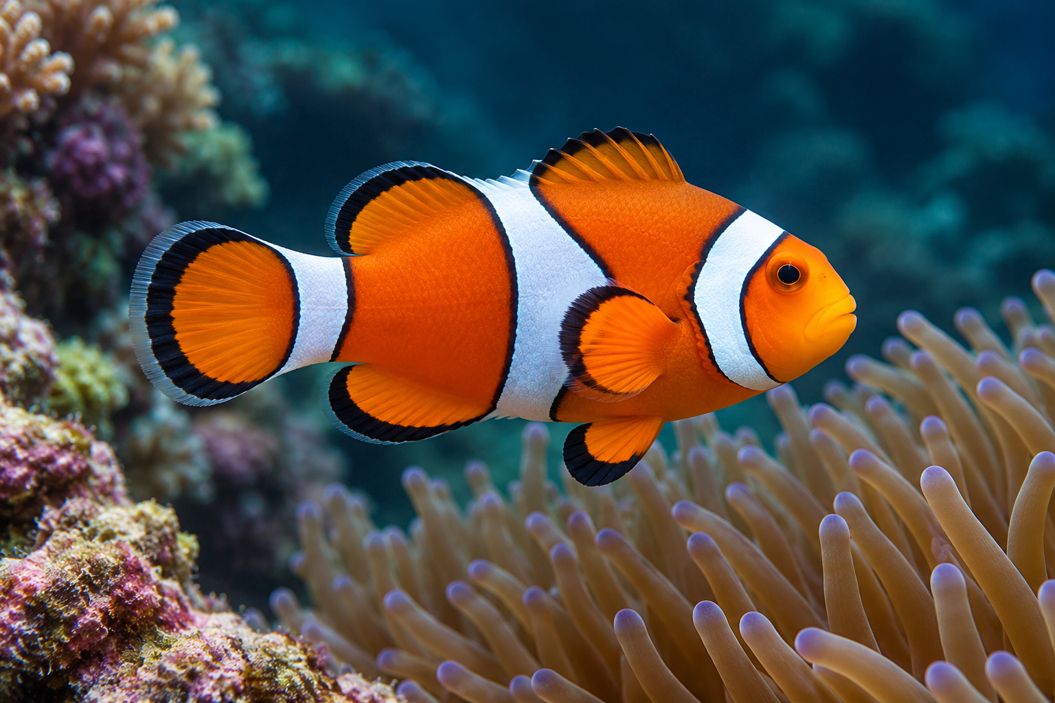 Pez payaso ocellaris: acuario, alimentación y compatibilidad